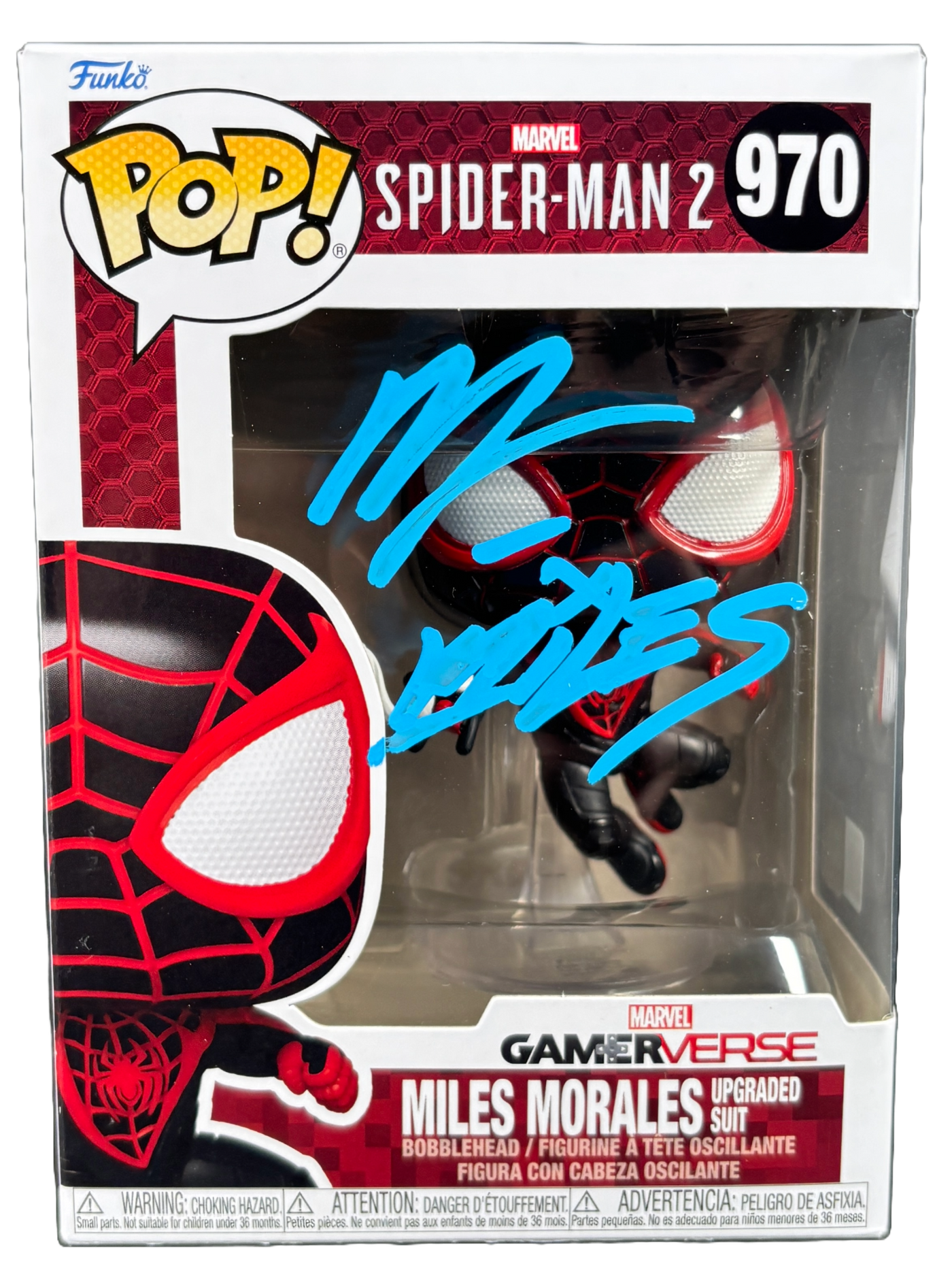 Nadji Jeter Signed Funko Pop Spider-Man Miles Morales Autographed JSA COA 3