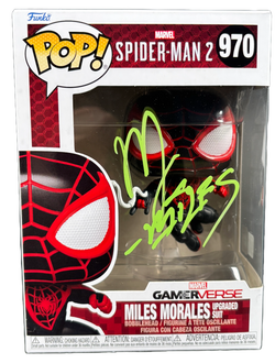 Image of Nadji Jeter Signed Funko Pop Spider-Man Miles Morales Autographed JSA COA 4