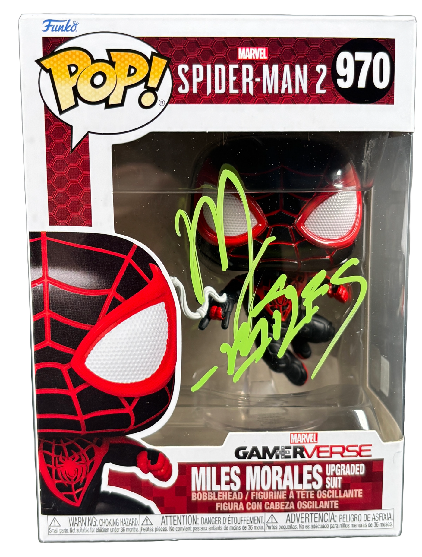 Nadji Jeter Signed Funko Pop Spider-Man Miles Morales Autographed JSA COA 4