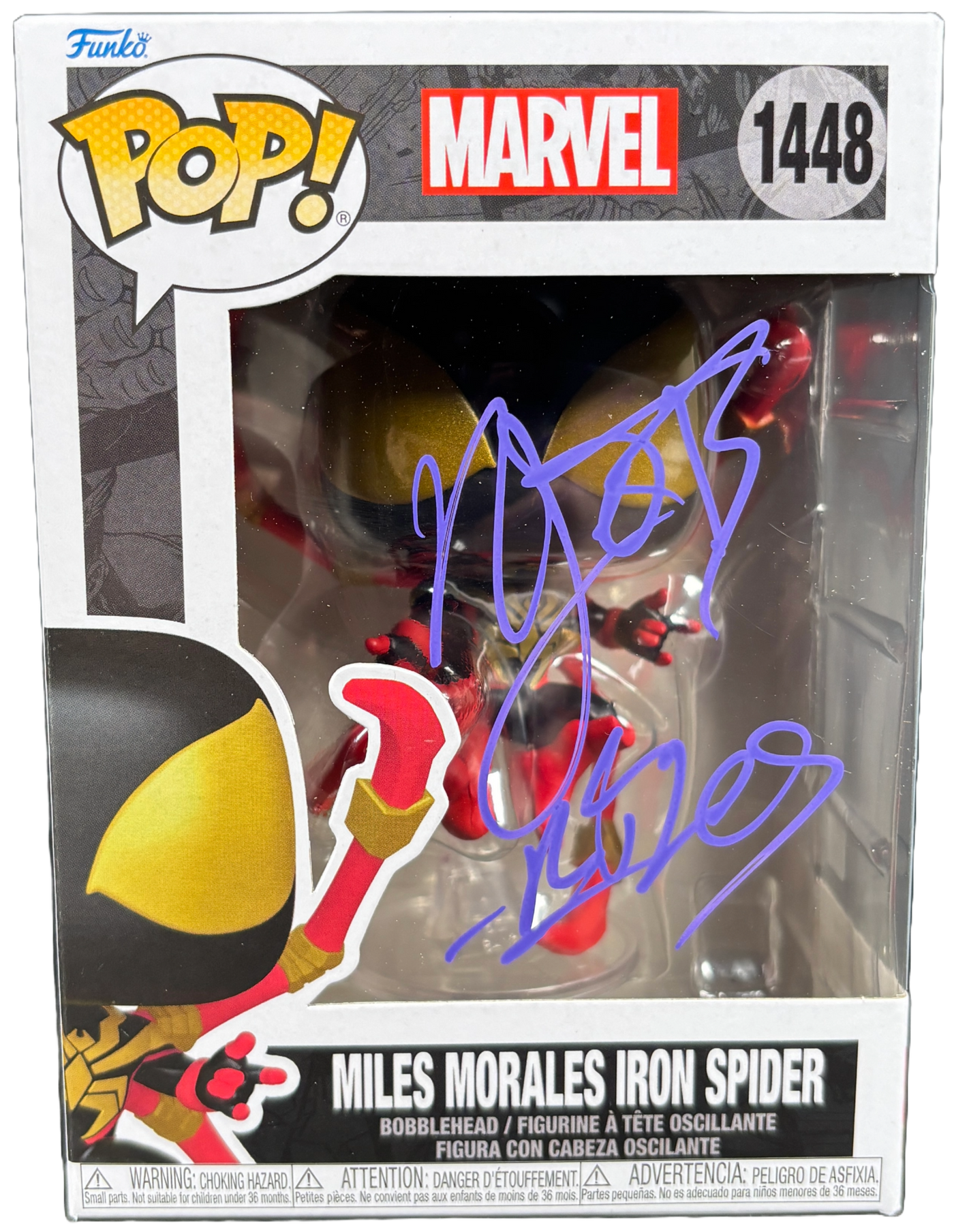 Nadji Jeter Signed Funko Pop Spider-Man Miles Morales Autographed JSA COA 5