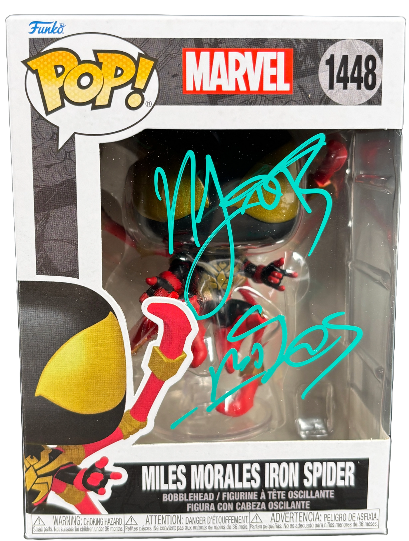 Nadji Jeter Signed Funko Pop Spider-Man Miles Morales Autographed JSA COA 6