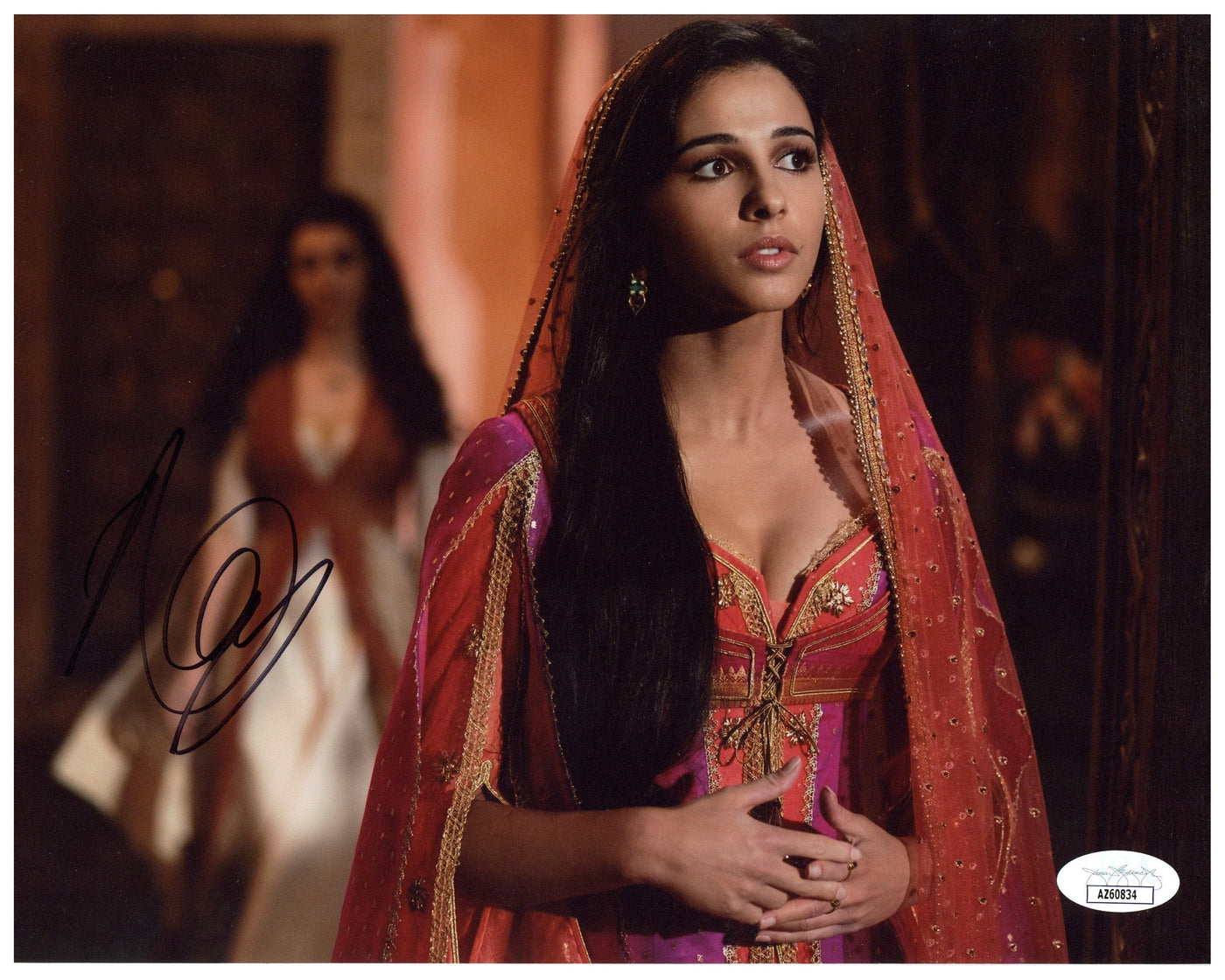 Naomi Scott Signed 8x10 Photo ALADDIN Jasmine Autographed JSA COA