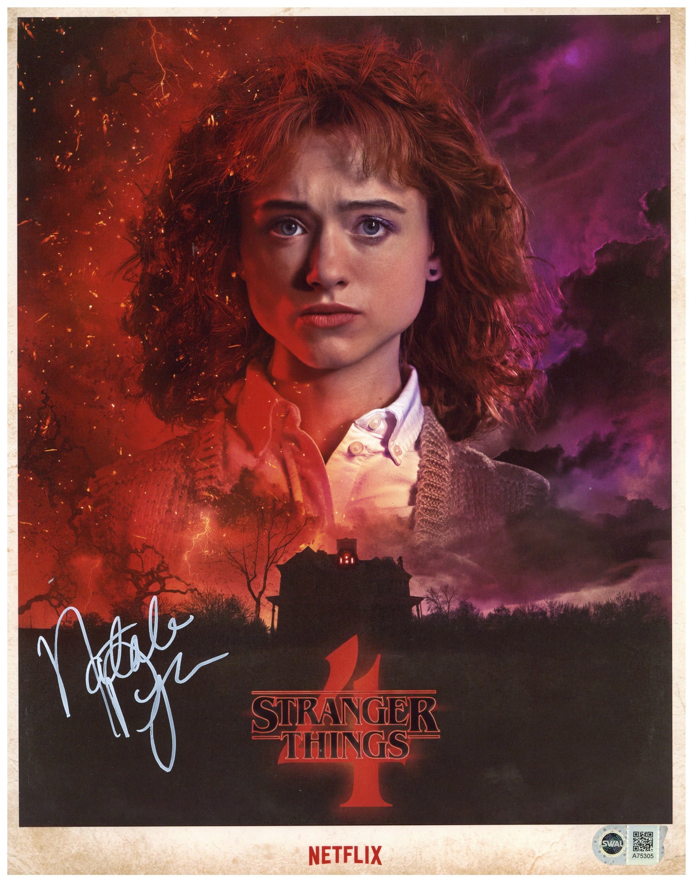 Nancy Sw Natalia Dyer Signed 11x14 Photo Stranger Things - Nancy Autographed SW ...