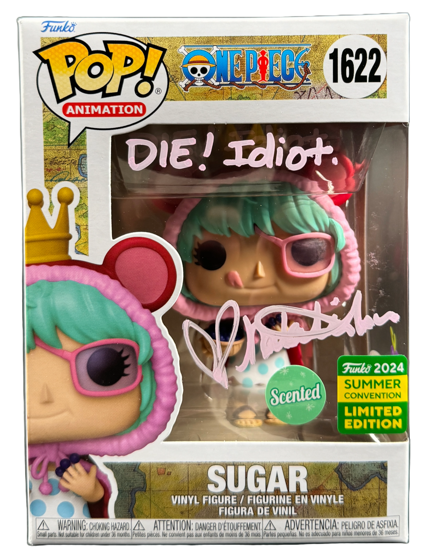 Natalie Hoover Signed Funko POP One Piece Anime Sugar Autographed JSA COA #3