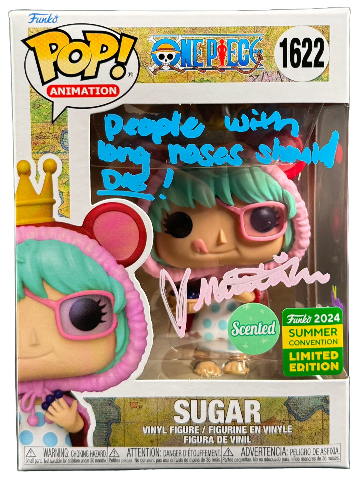 Natalie Hoover Signed Funko POP One Piece Anime Sugar Autographed JSA COA