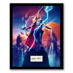 Image of Natalie Portman Signed Cut 11x14 Custom Framed Thor Love & Thunder Autograph ACOA