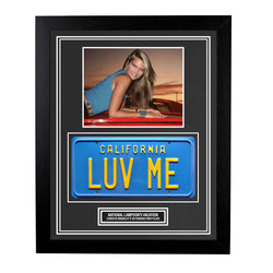 Image of National Lampoon Custom Framed 81 Ferrari License Plate Prop Wall Display