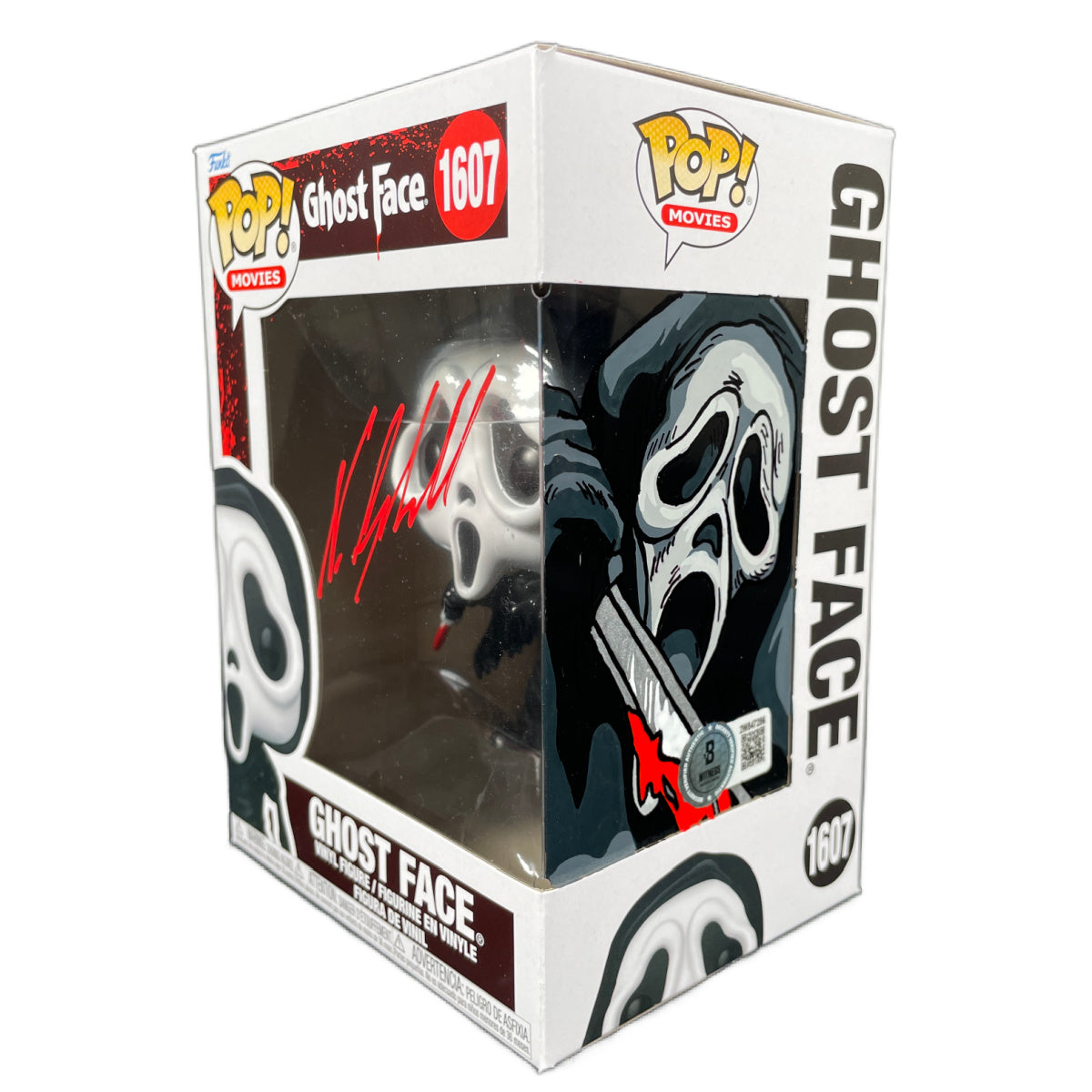 Neve Campbell Signed Funko POP Scream Ghostface Autographed BAS ZNS Sketch 2