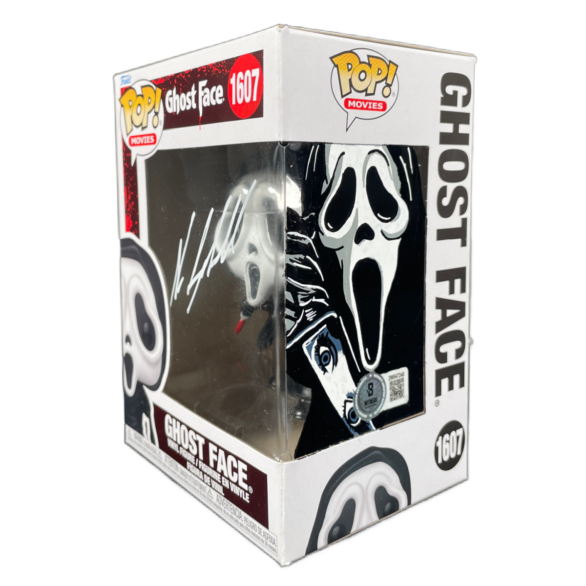 Neve Campbell Signed Funko POP Scream Ghostface Autographed BAS ZNS Sketch 3