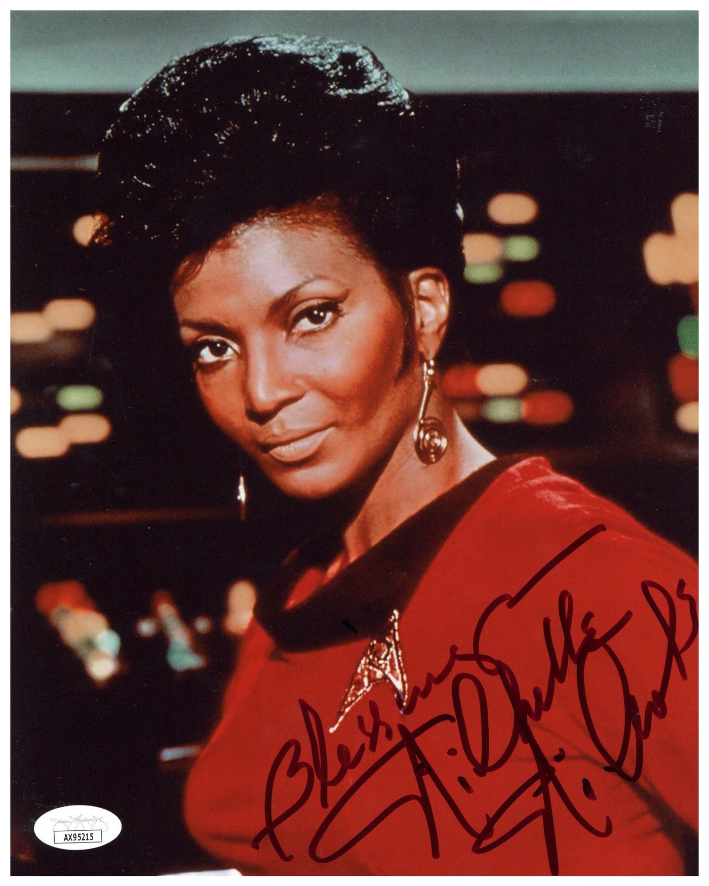 Nichelle Nichols Signed 8x10 Photo Star Trek Autographed JSA COA