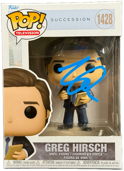 Nicholas Braun Signed Funko Pop 1428 Succession Greg Hirsch Autographed JSA COA 2