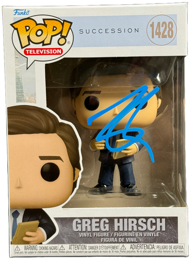 Nicholas Braun Signed Funko Pop 1428 Succession Greg Hirsch Autographed JSA COA 2