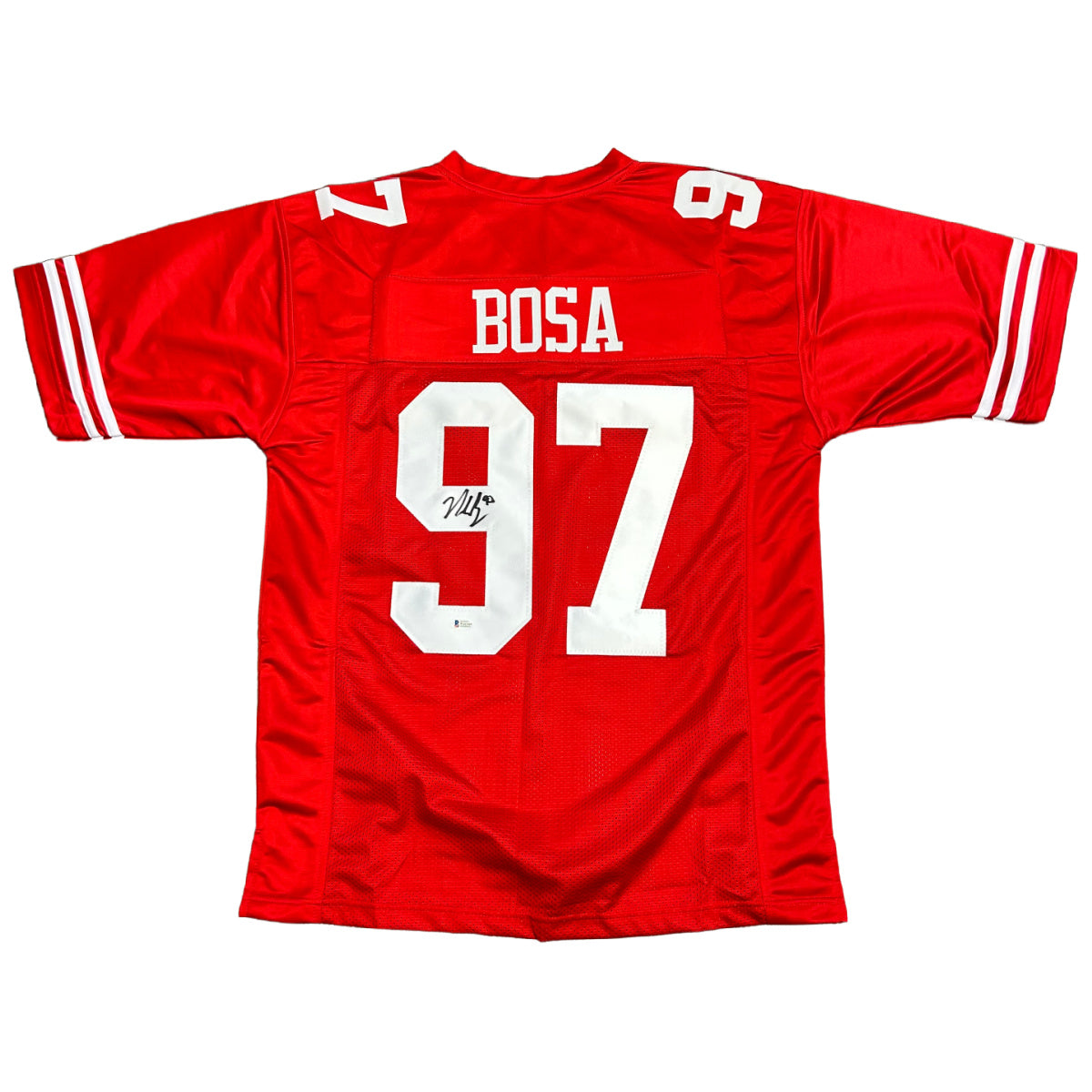 Nick Bosa Autographed San Francisco 49ers Red Pro Style Jersey Beckett COA
