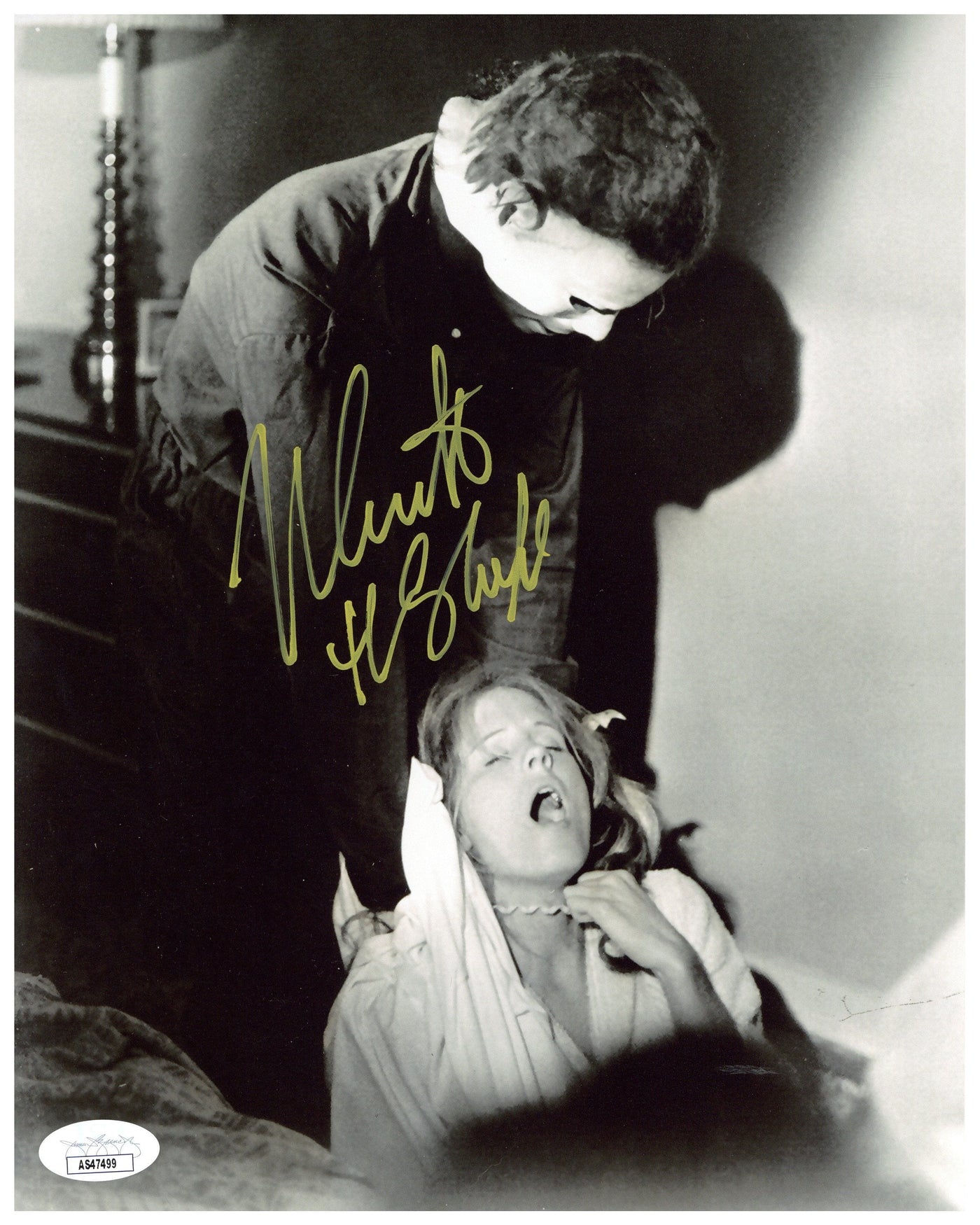 Nick Castle Signed 8x10 Photo Halloween The Shape Michael Myers Autograph JSA COA