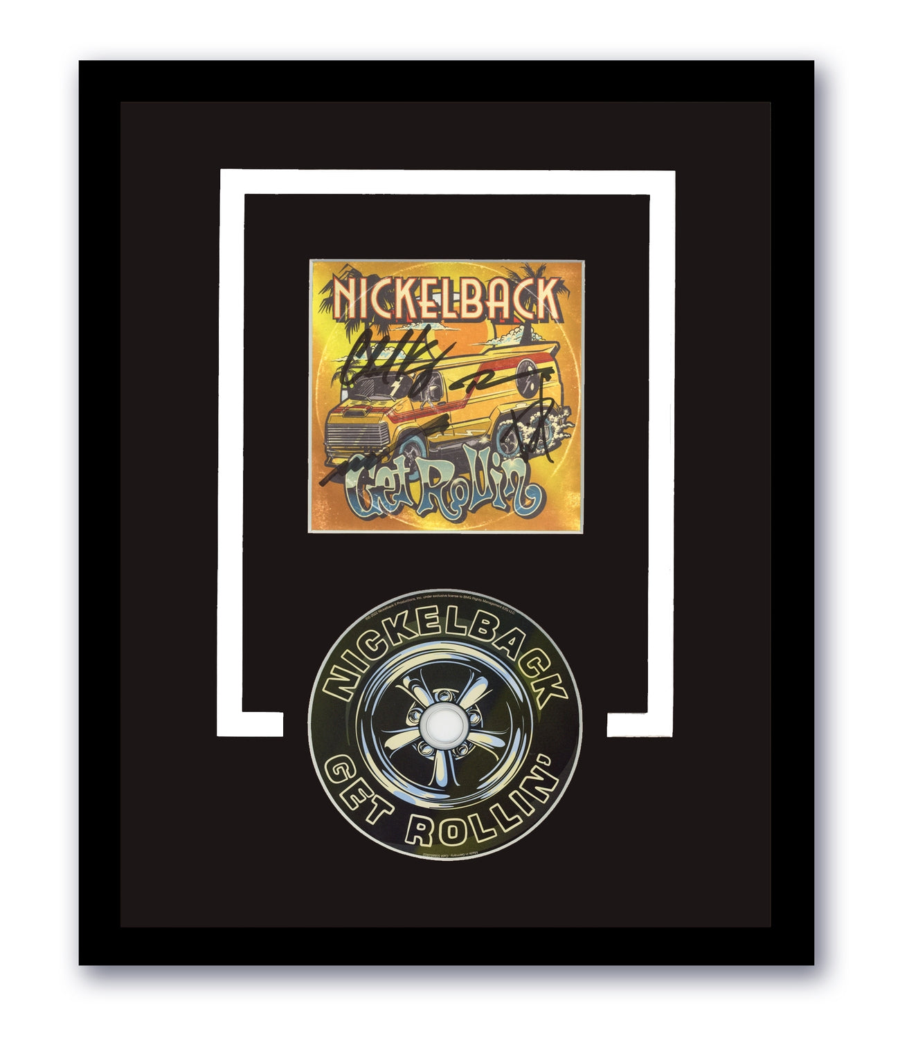 Nickelback Signed Get Rollin 11X14 Framed Autographed ACOA