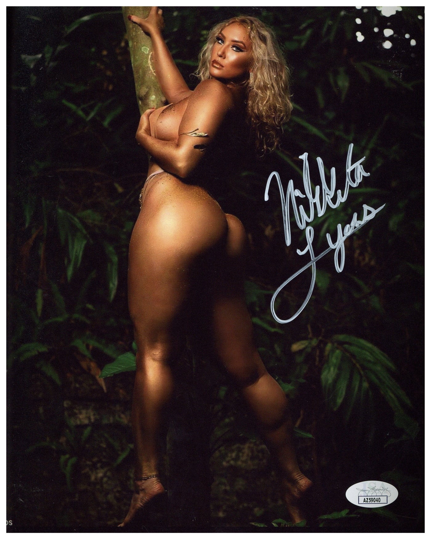 Nikkita Lyons Signed 8x10 Photo NXT WWE Autographed JSA COA #4