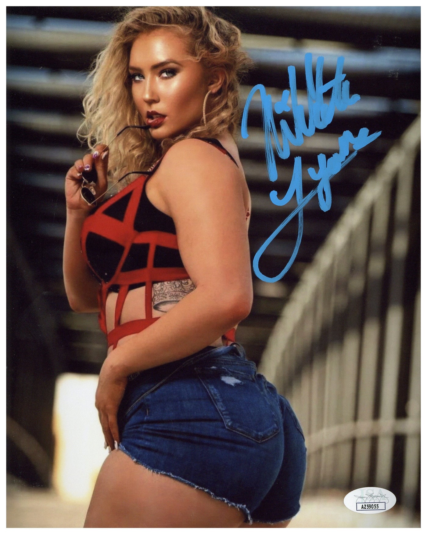 Nikkita Lyons Signed 8x10 Photo NXT WWE Autographed JSA COA