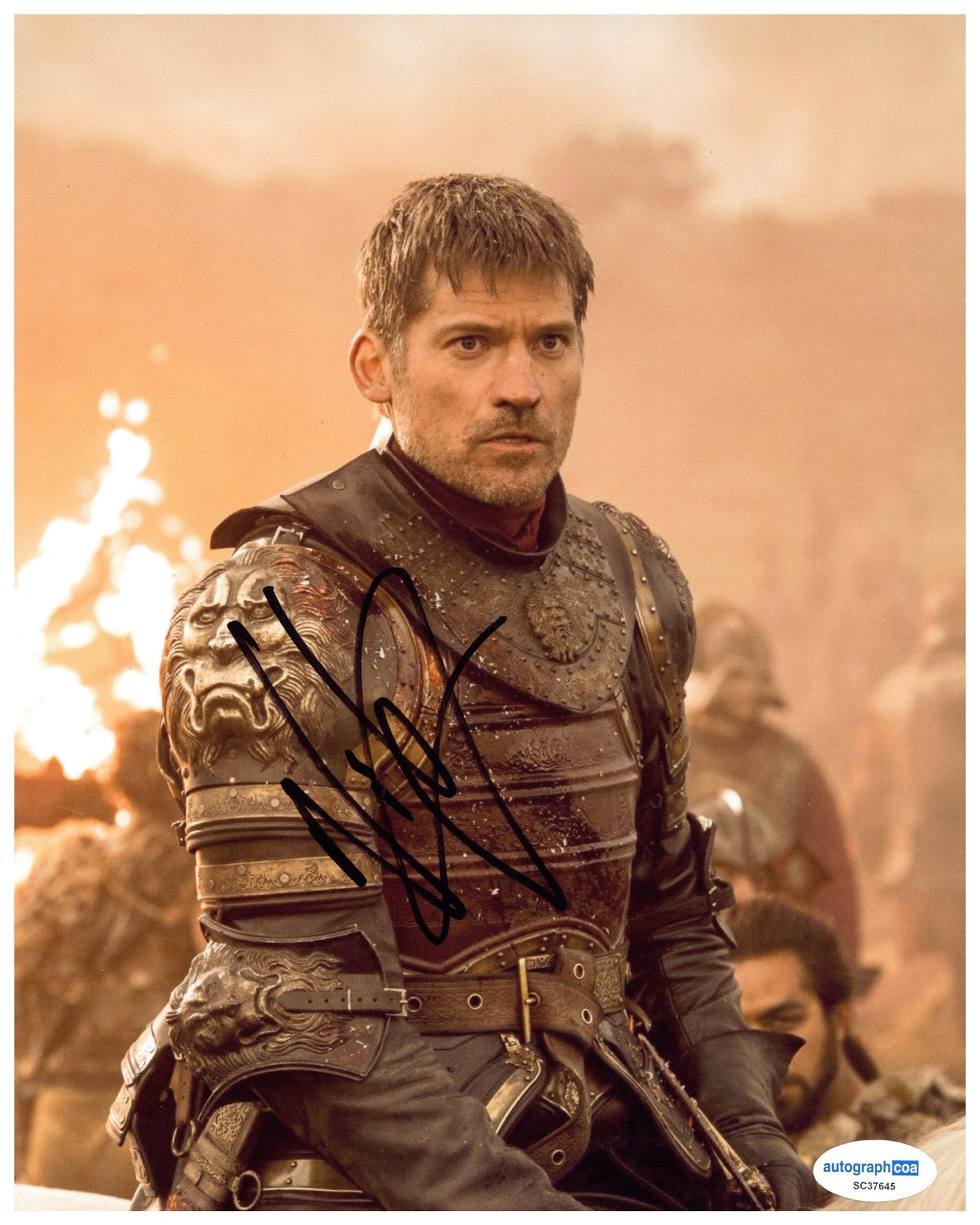 Nikolaj Coster-Waldau Signed 8x10 Photo Game of Thrones Autographed ACOA