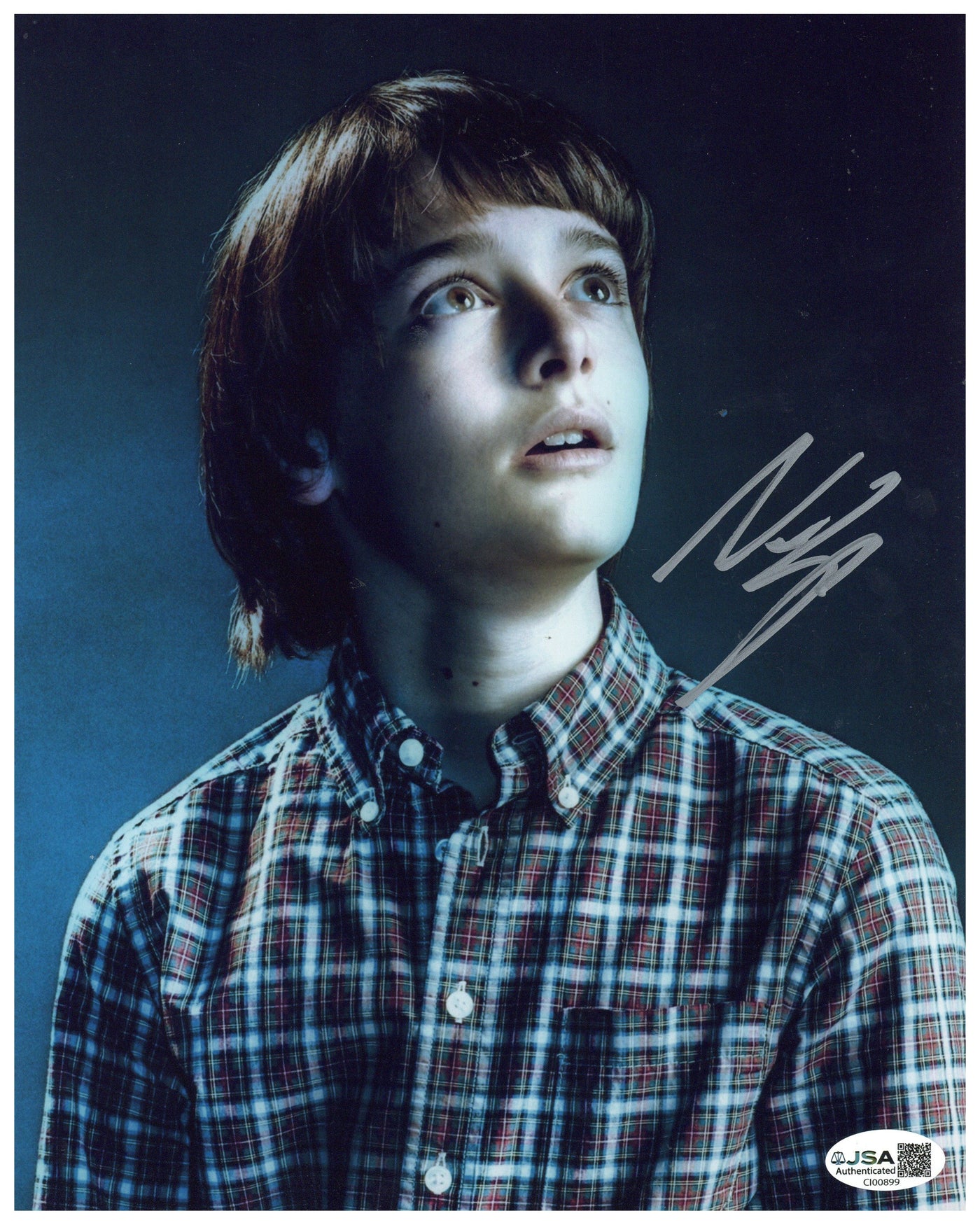 Noah Schnapp Signed 8x10 Photo Stranger Things Will Autographed JSA COA