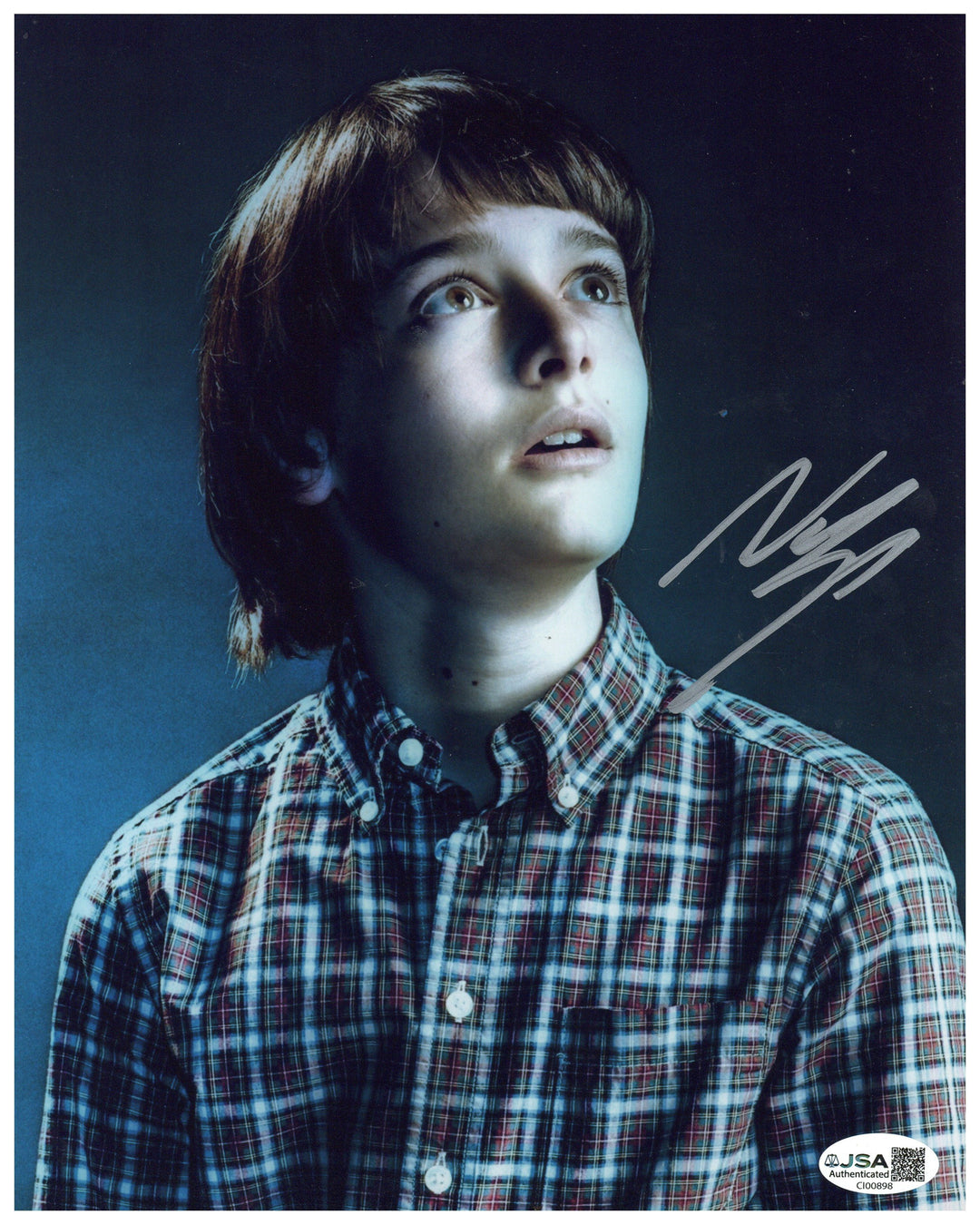 ストレンジャーシングス　ノアシュナップ　サイン Noah Schnapp Signed 8x10 Photo Stranger Things Will Autographed
