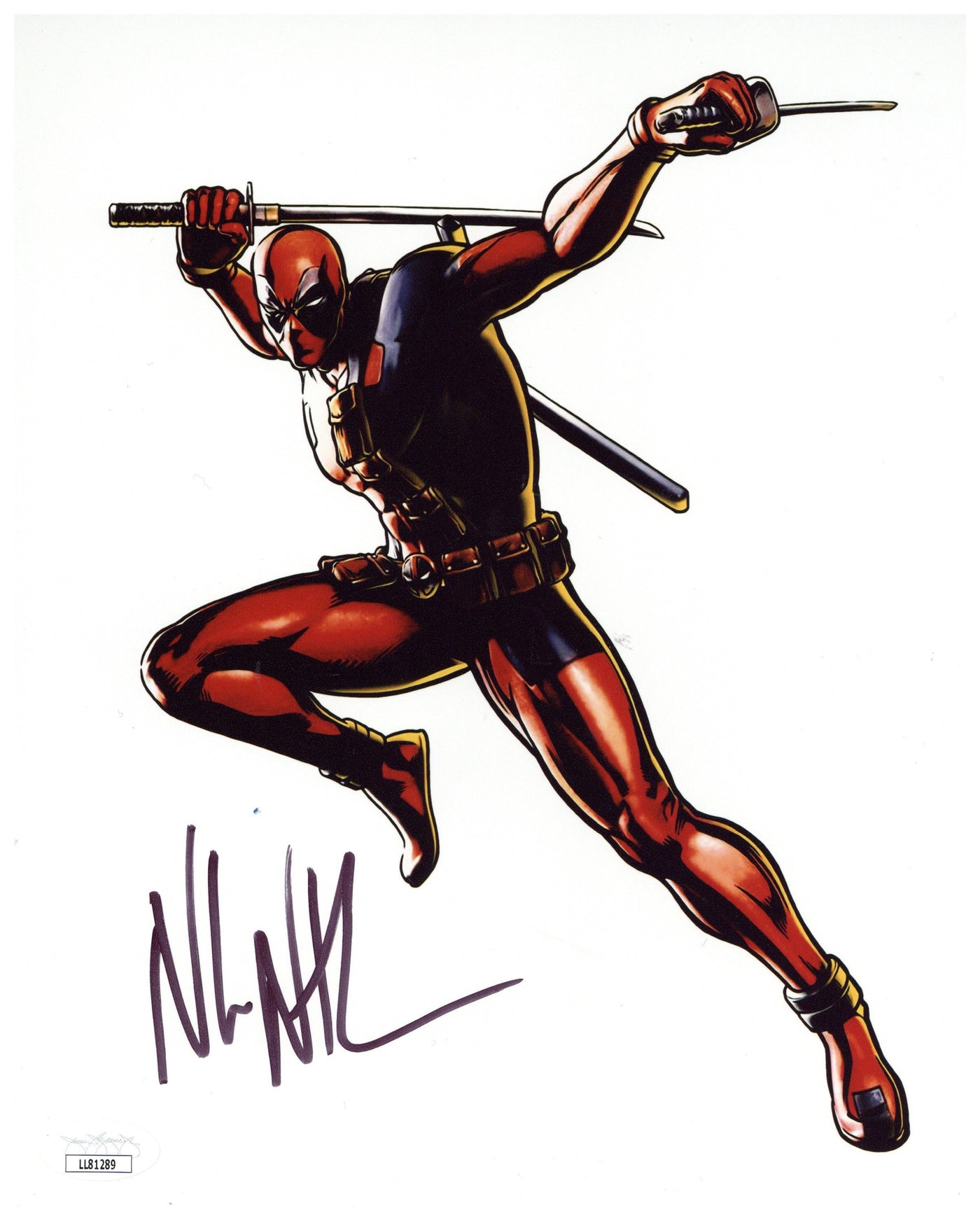 Nolan North Signed 8x10 Photo Deadpool Authentic Autographed JSA COA