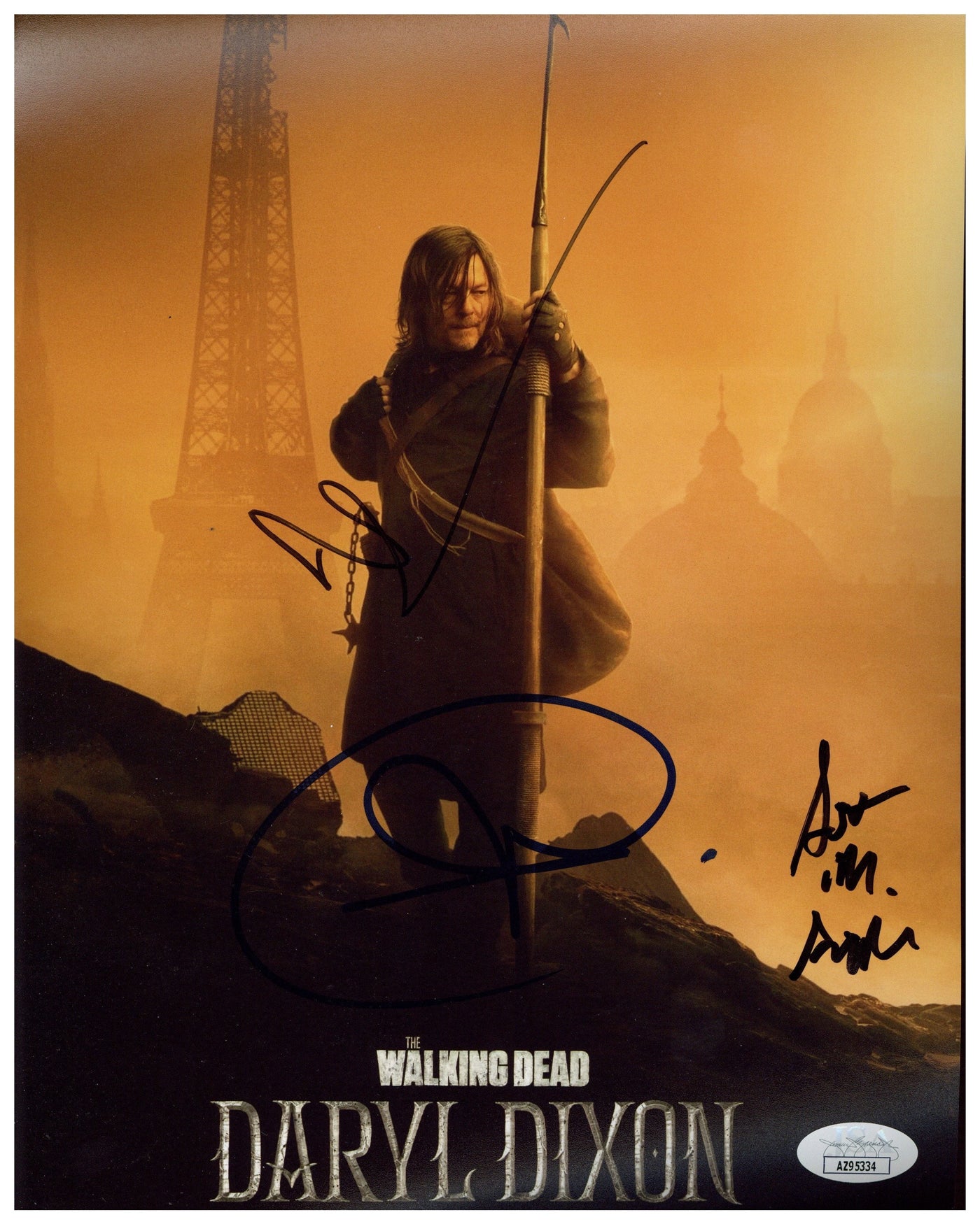 Norman Reedus Signed 8x10 Photo The Walking Dead Cast Autographed JSA COA