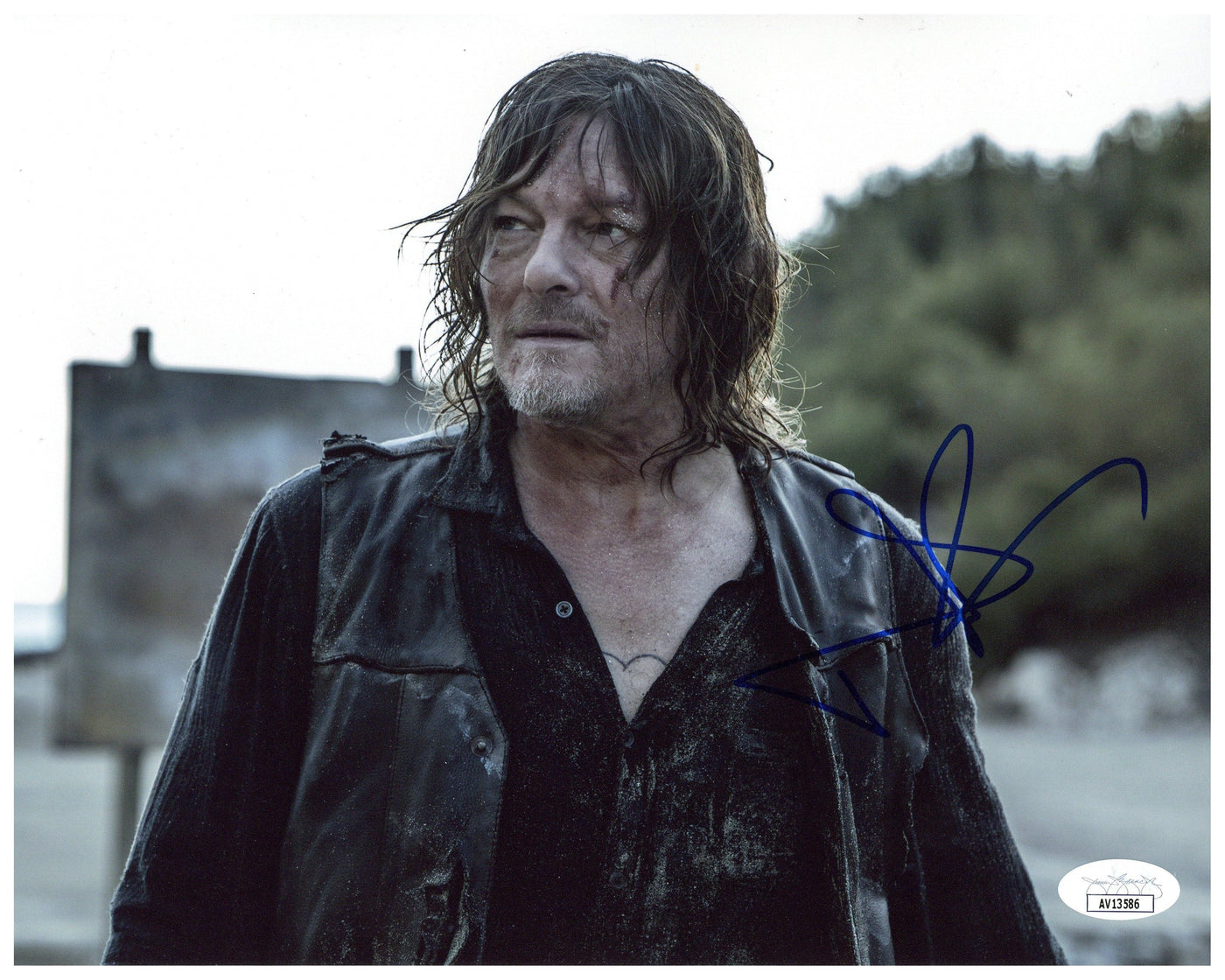 Norman Reedus Signed 8x10 Photo The Walking Dead Daryl Autographed JSA COA #3