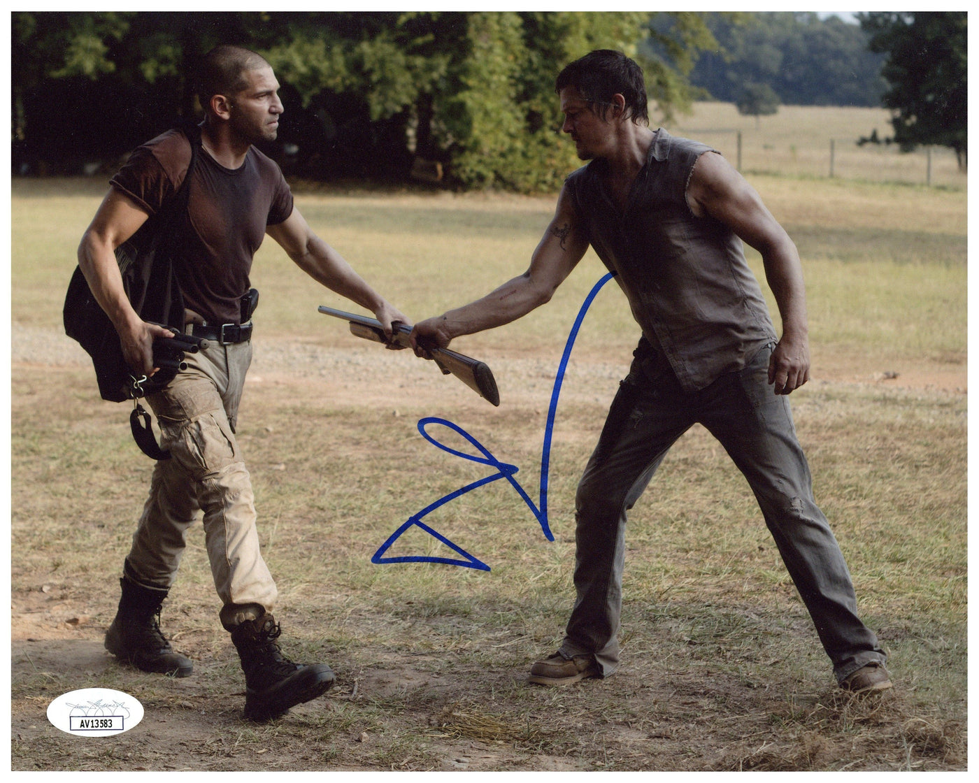 Norman Reedus Signed 8x10 Photo The Walking Dead Daryl Autographed JSA COA #6