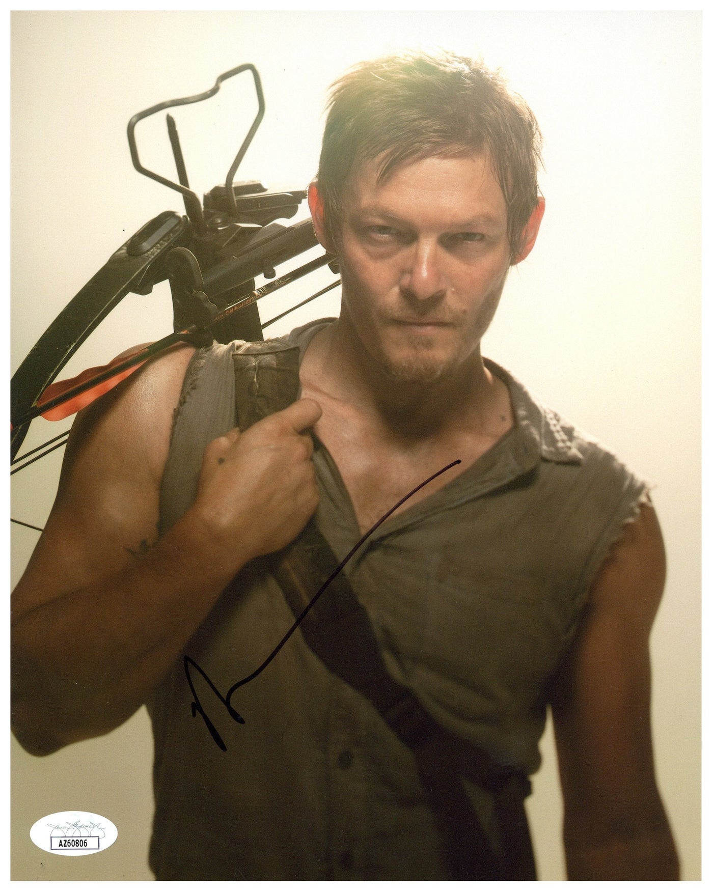 Norman Reedus Signed 8x10 Photo The Walking Dead Daryl Dixon Autographed JSA #2