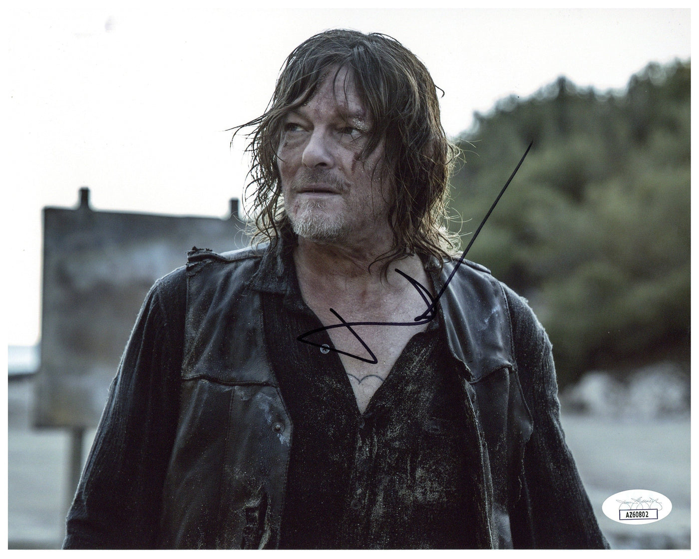 Norman Reedus Signed 8x10 Photo The Walking Dead Daryl Dixon Autographed JSA #4