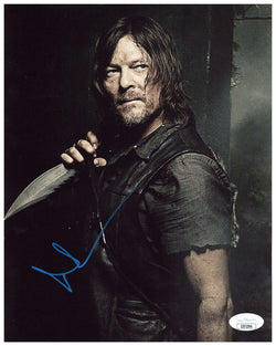 Image of Norman Reedus Signed 8x10 Photo The Walking Dead Dixon Autographed JSA COA