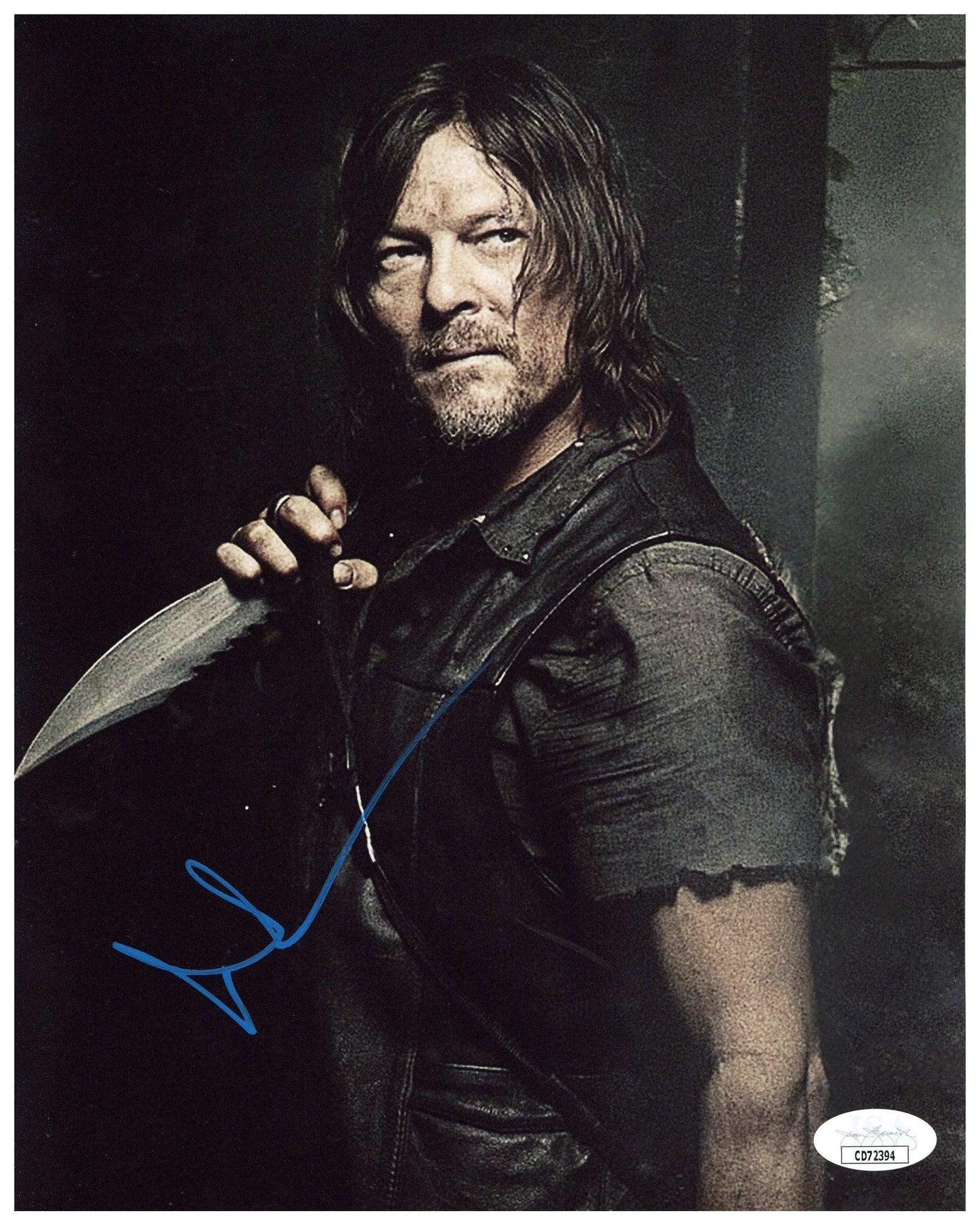 Norman Reedus Signed 8x10 Photo The Walking Dead Dixon Autographed JSA COA
