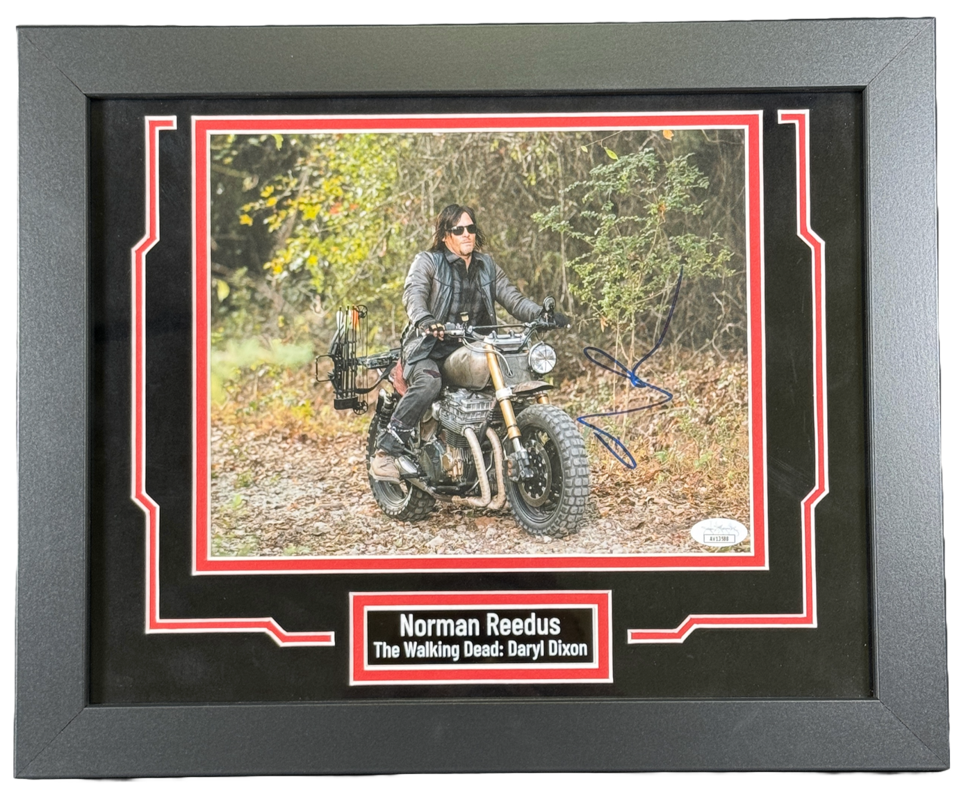 Norman Reedus Signed & Custom Framed 8x10 Photo The Walking Dead Daryl Autographed JSA COA