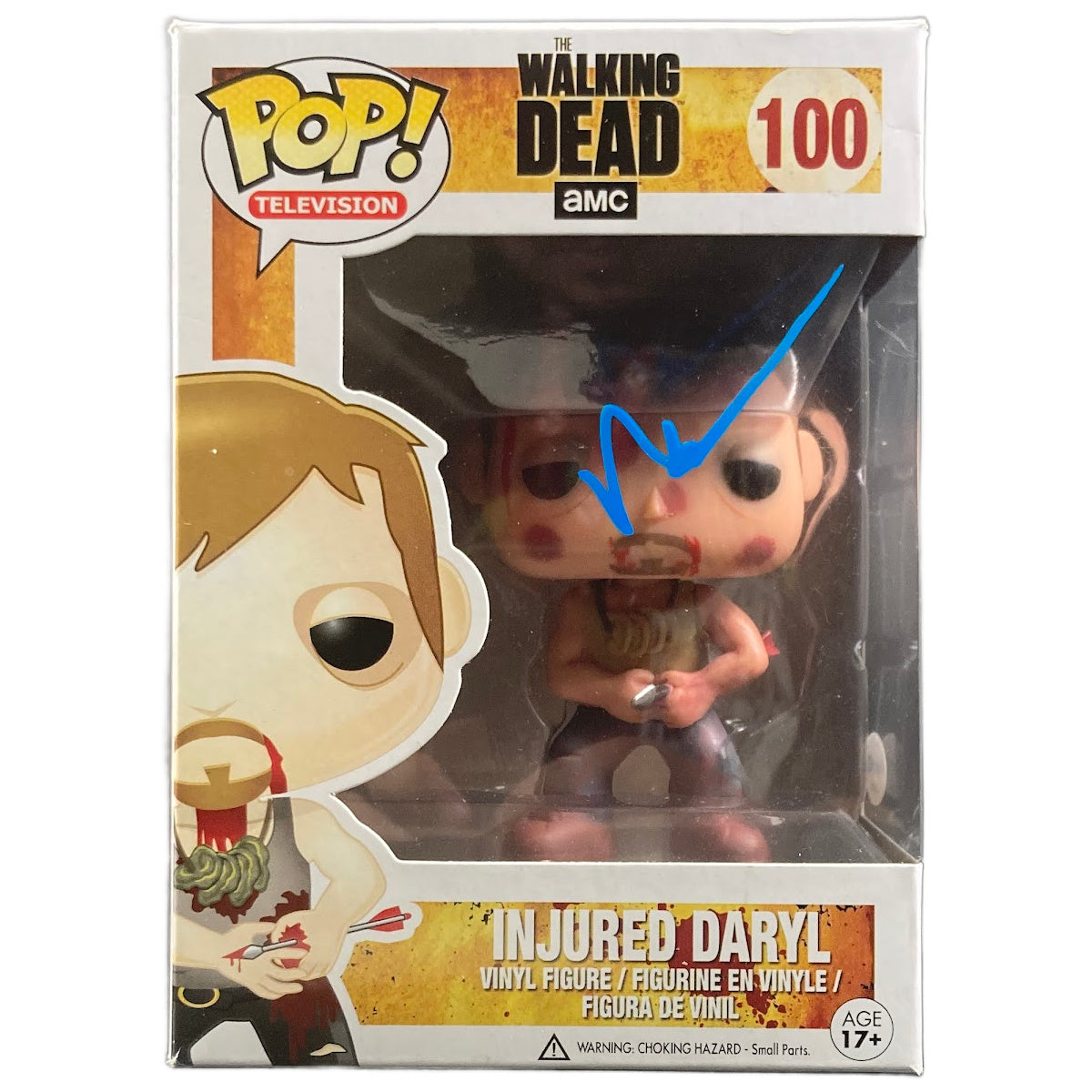 Norman Reedus Signed Funko POP The Walking Dead Injured Daryl Autographed ACOA