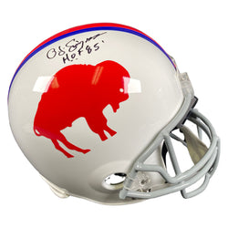 Image of O. J. Simpson Autographed Buffalo Bills FS TB Helmet with HOF 85 JSA COA
