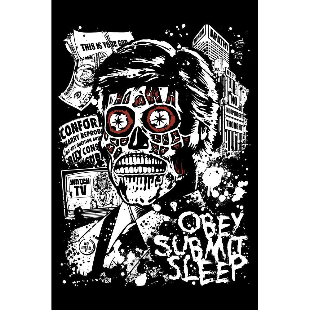 "Obey Submit Sleep" Metal Art by Arinesart