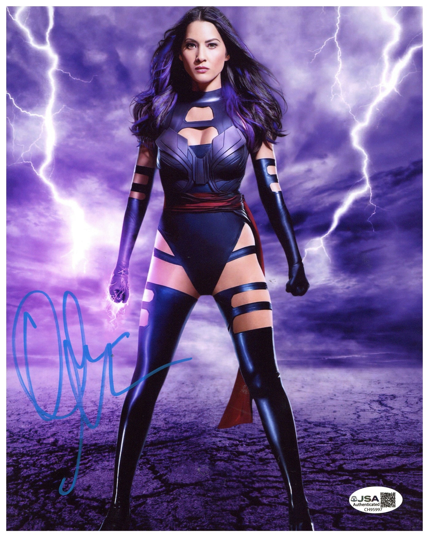 Olivia Munn Signed 8x10 Photo X-Men: Apocalypse Autographed JSA COA 3