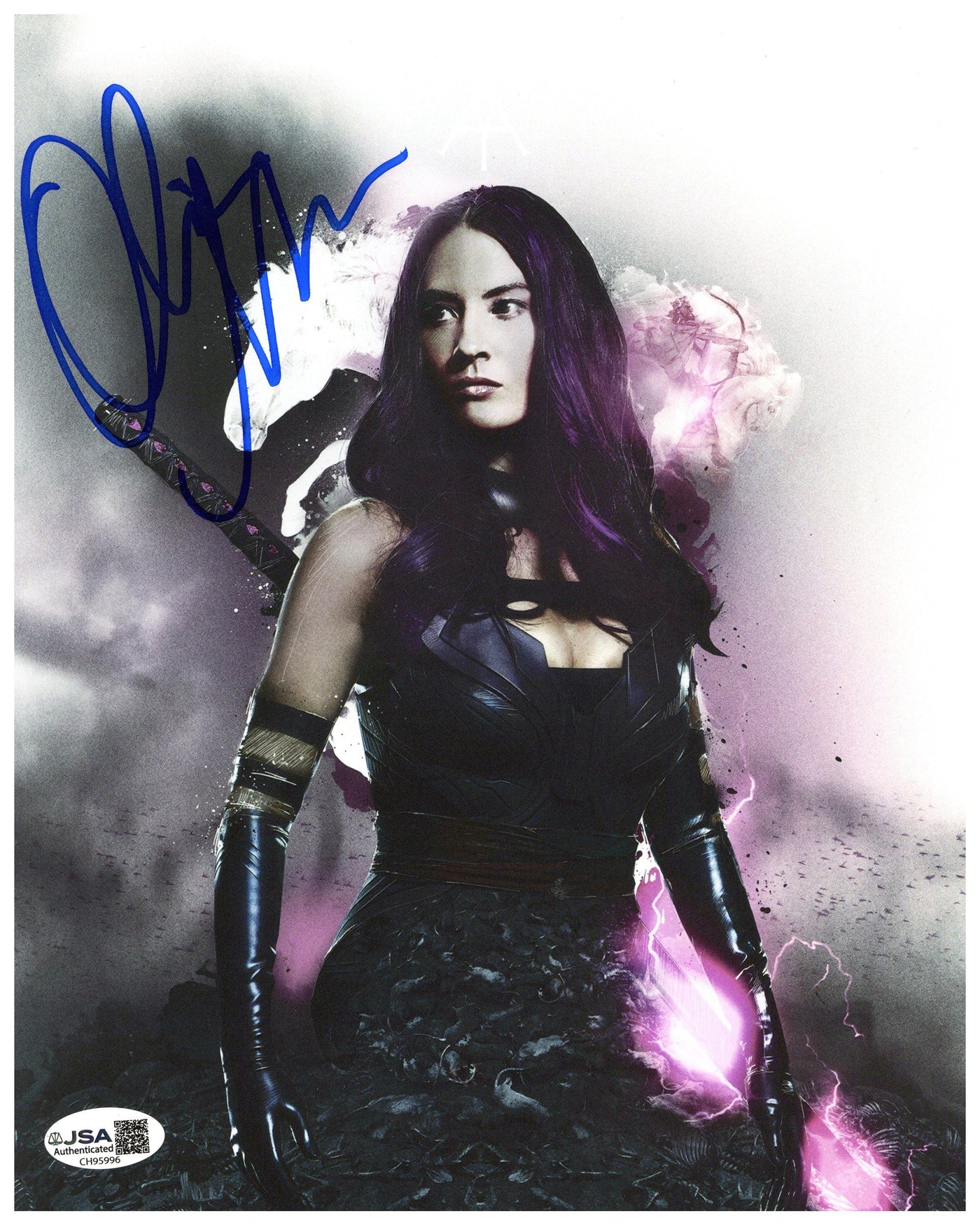 Olivia Munn Signed 8x10 Photo X-Men: Apocalypse Autographed JSA COA 4