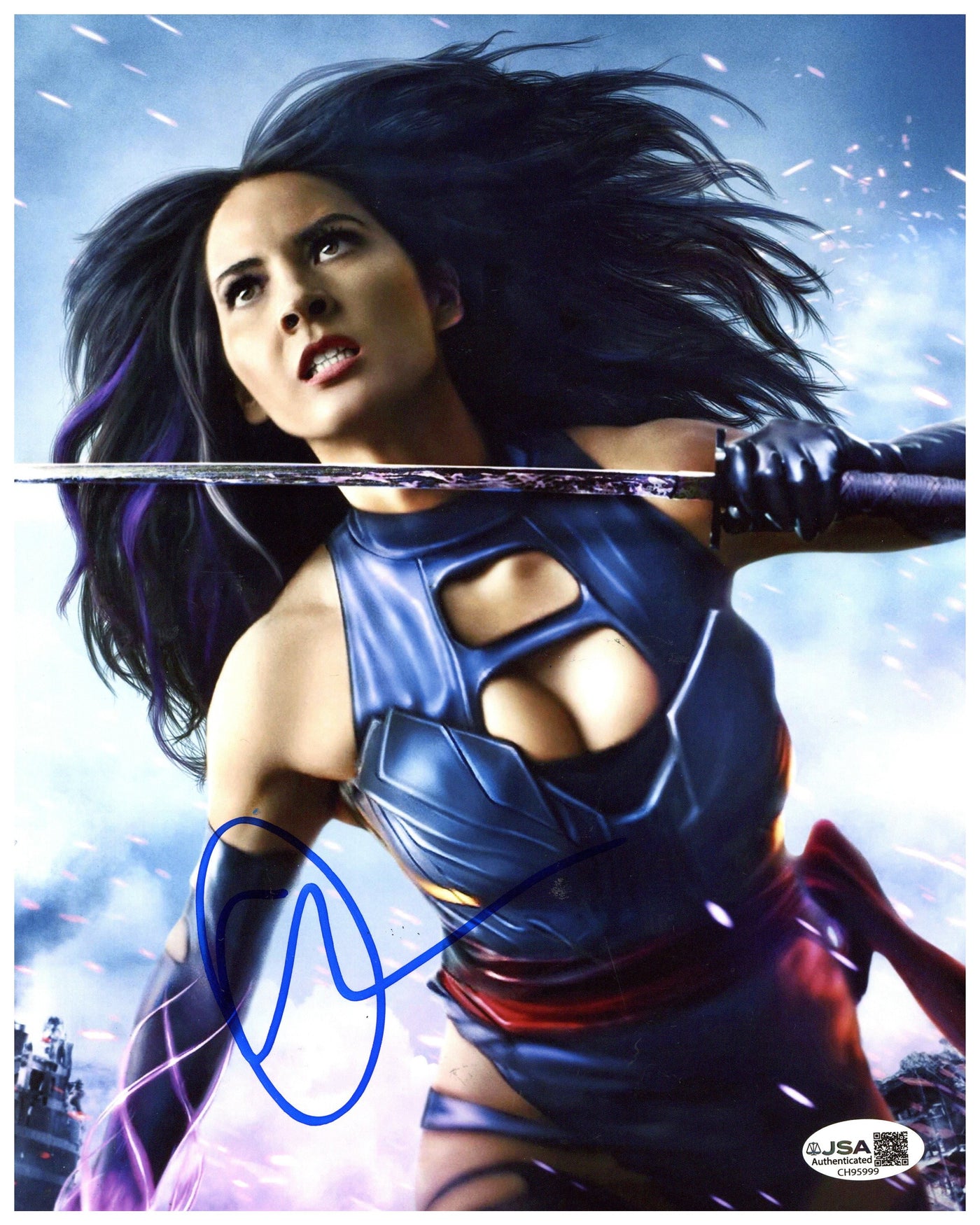 Olivia Munn Signed 8x10 Photo X-Men: Apocalypse Autographed JSA COA 5