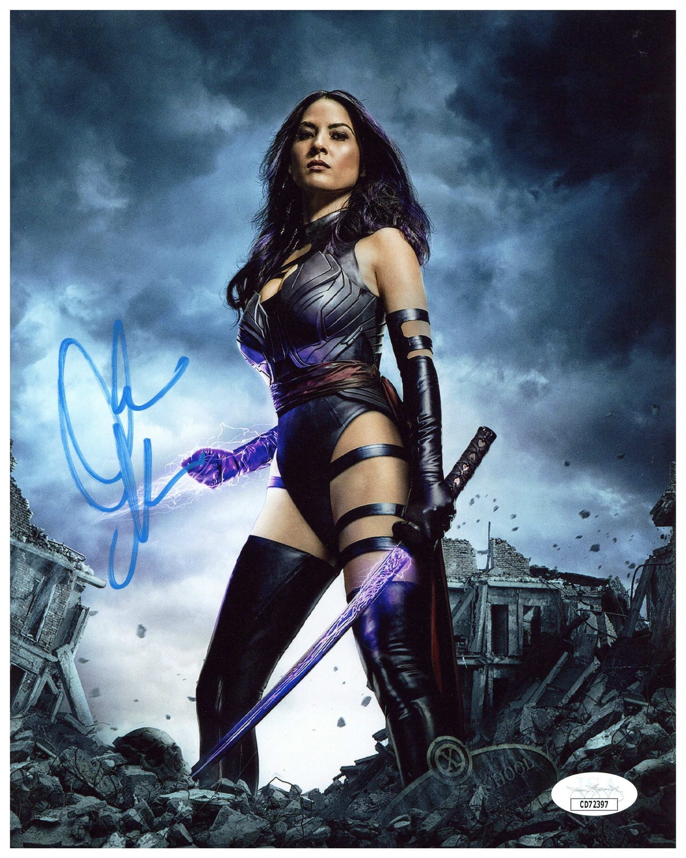Olivia Munn Signed 8x10 Photo X-Men Autographed JSA COA 2