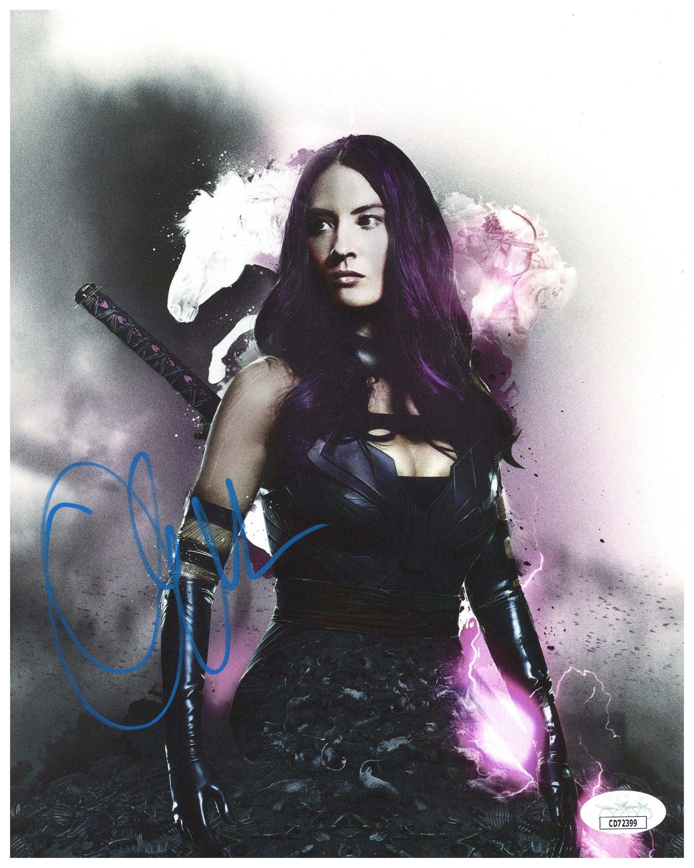 Olivia Munn Signed 8x10 Photo X-Men Autographed JSA COA 5