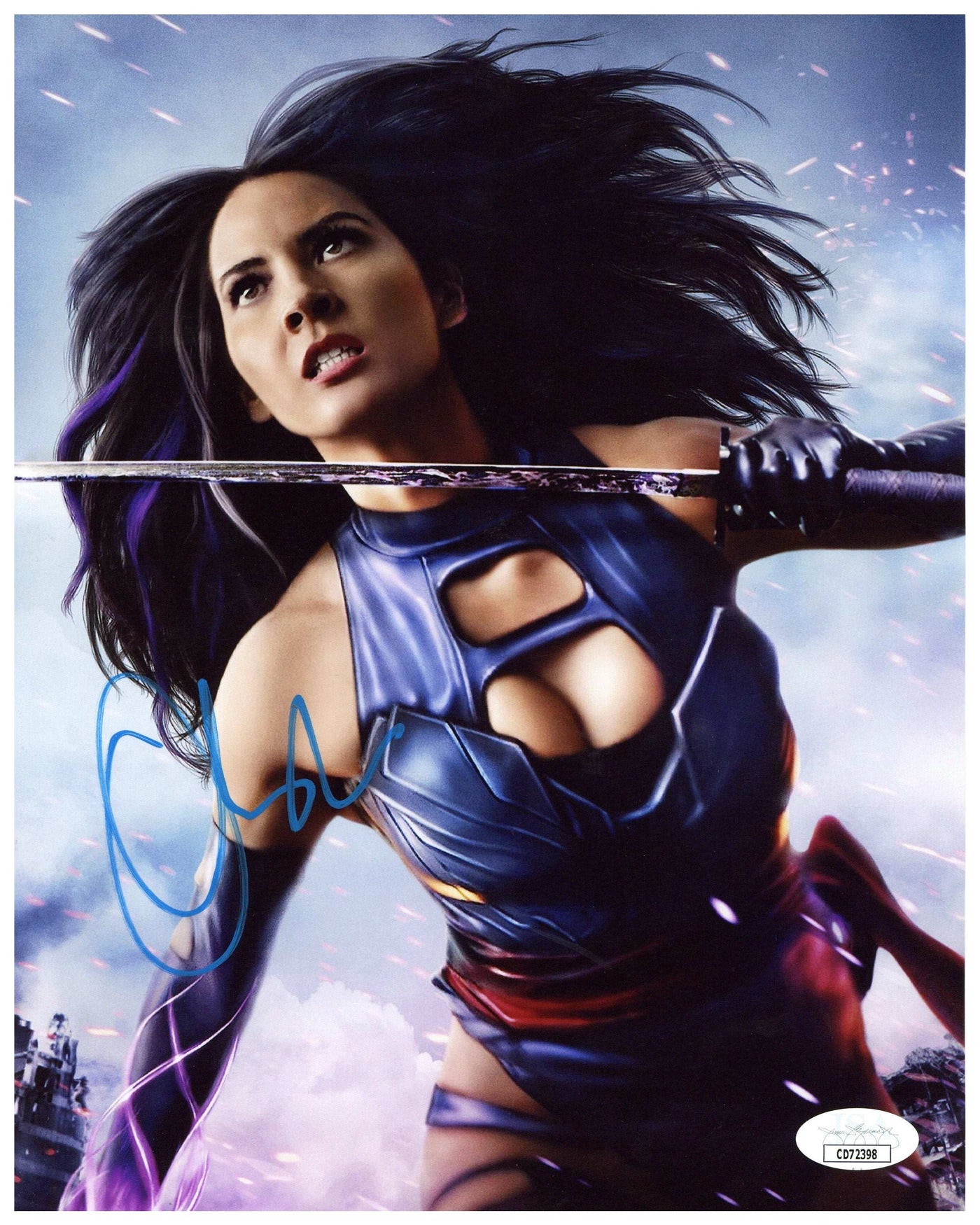 Olivia Munn Signed 8x10 Photo X-Men Autographed JSA COA