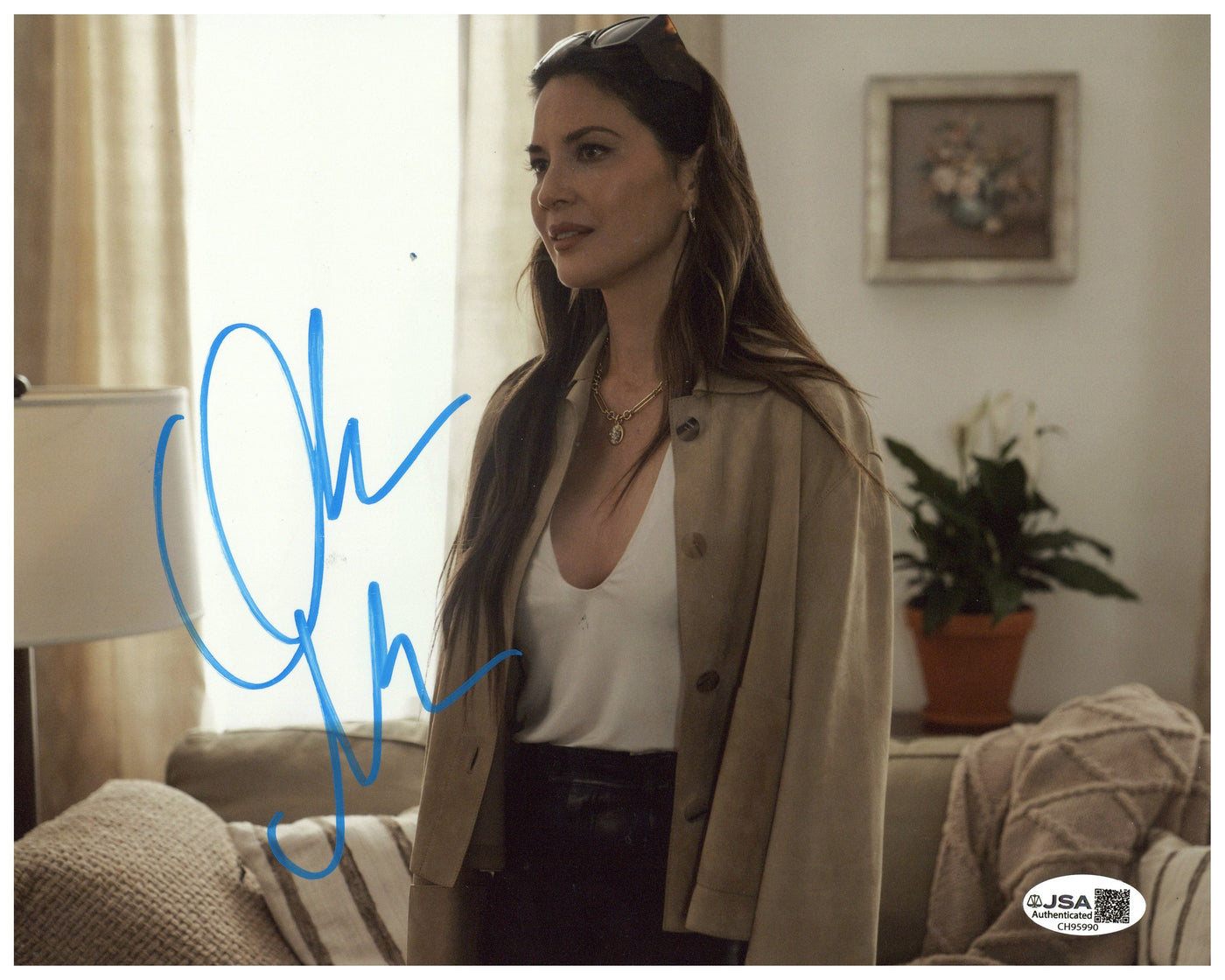Olivia Munn Signed 8x10 Photo Your Friends & Neighbors Autographed JSA COA
