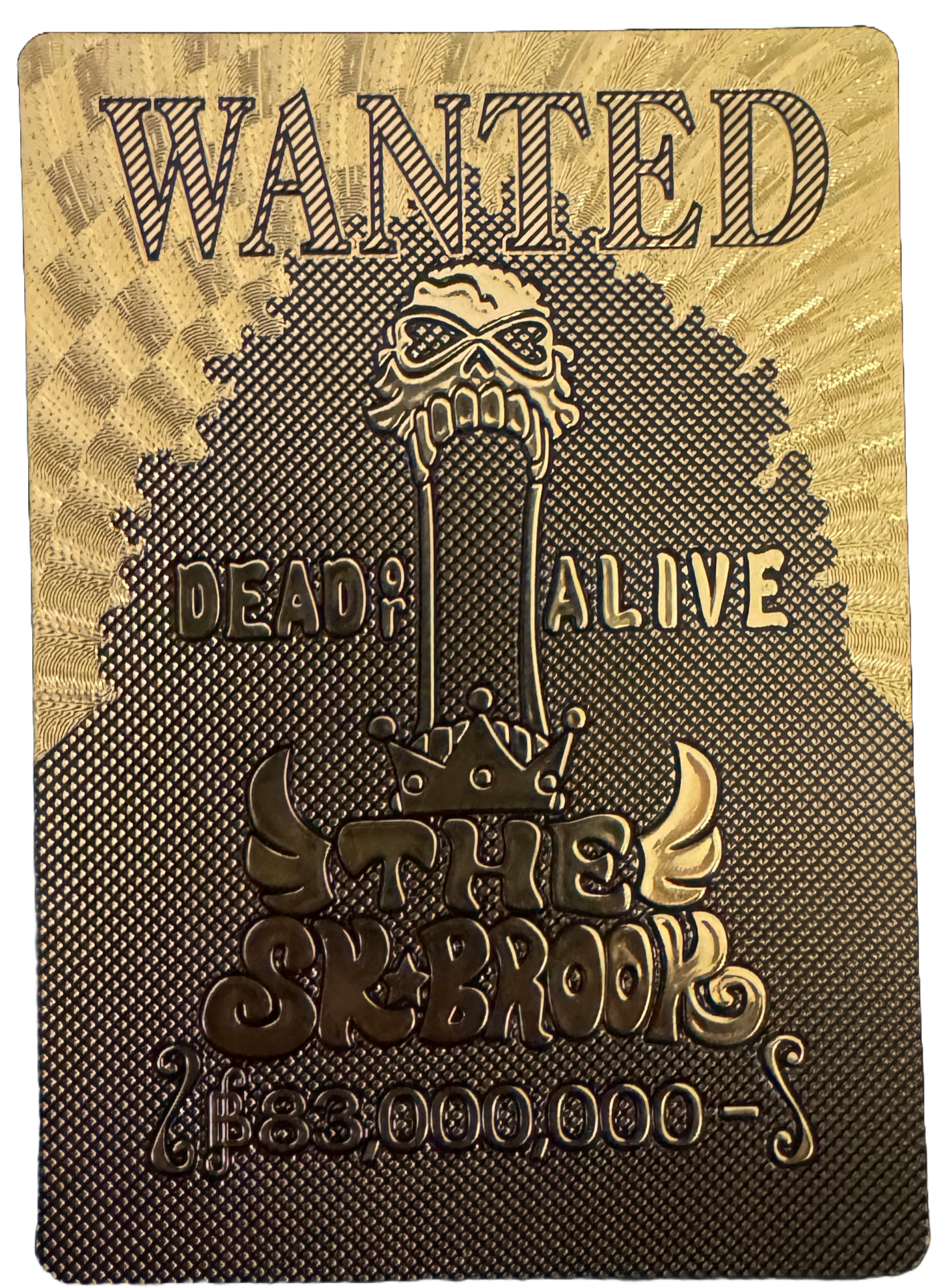 One Piece Gold Foil Wanted Poster Cards - One Piece