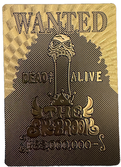 One Piece Gold Foil Wanted Poster Cards - One Piece