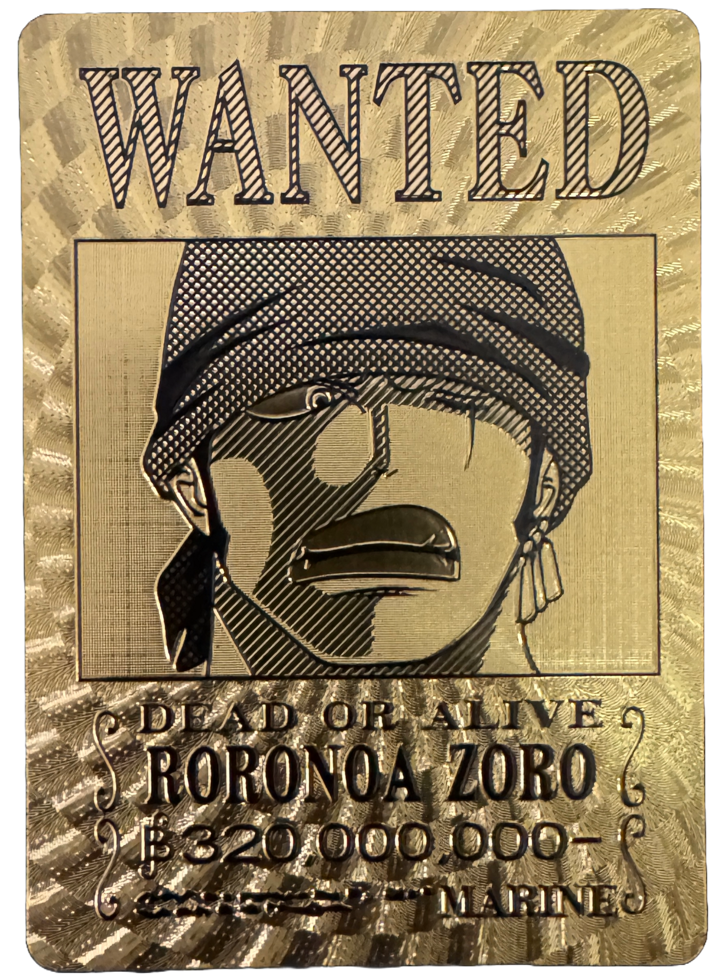 One Piece Gold Foil Wanted Poster Cards - One Piece