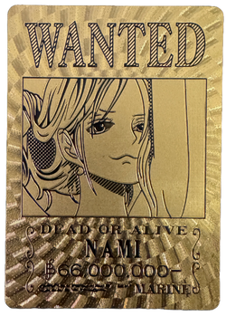 Image of One Piece Gold Foil Wanted Poster Cards - One Piece