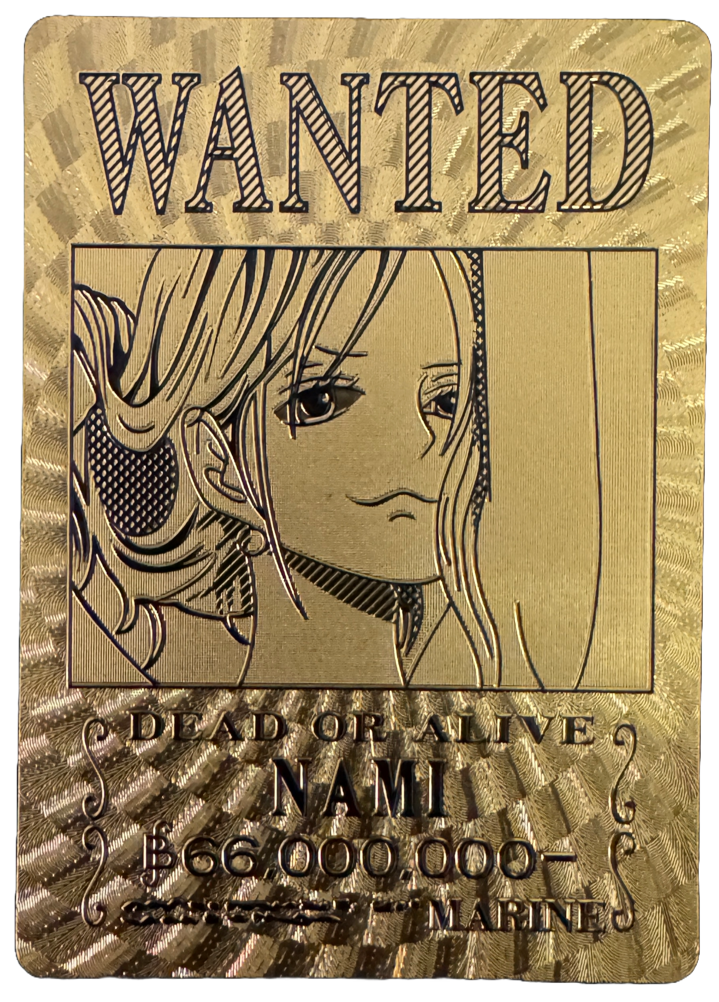 One Piece Gold Foil Wanted Poster Cards - One Piece