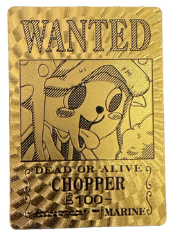 Image of One Piece Gold Foil Wanted Poster Cards - One Piece
