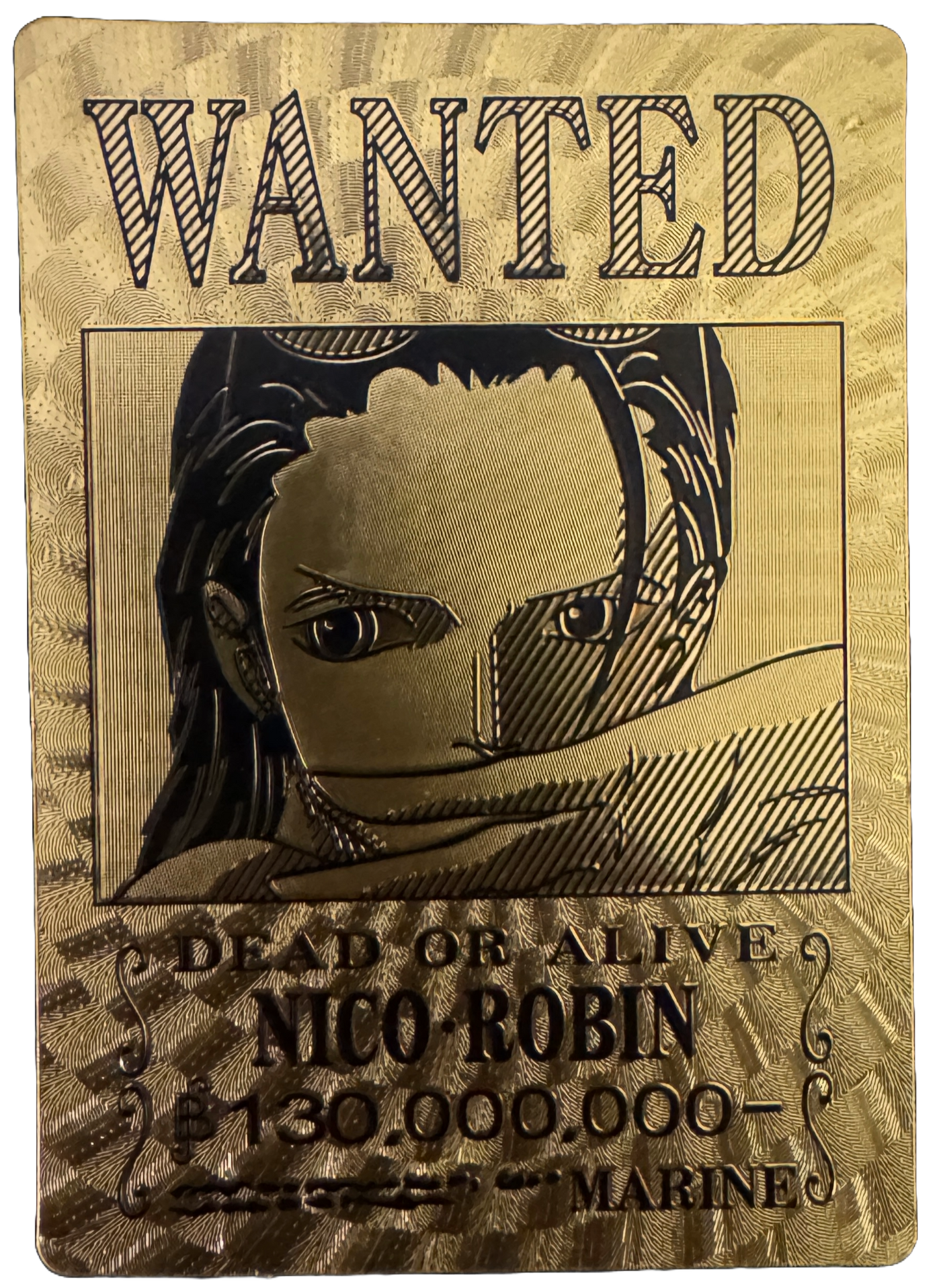 One Piece Gold Foil Wanted Poster Cards - One Piece